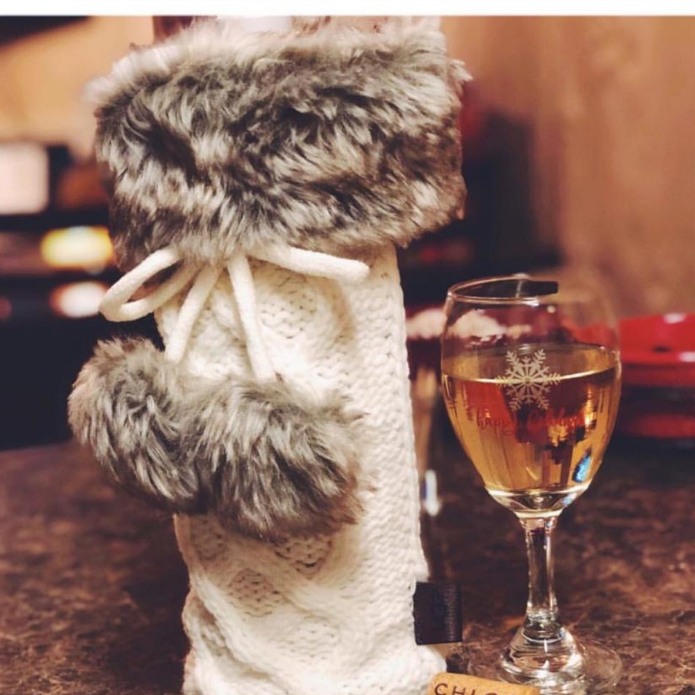 Ugg wine bottle holder